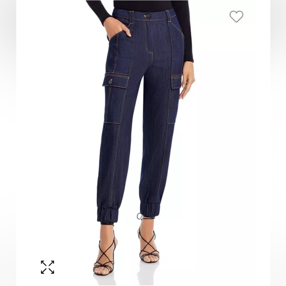 cinq a sept Kelly Denim Cargo pants